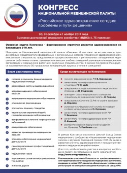 Конгрессе  «Российское здравоохранение сегодня: проблемы и пути решения»
