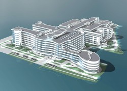 Проект нового здания Сургутского клинического перинатального центра. Мощность нового Центра рассчитана на 10 тысяч родов в год
