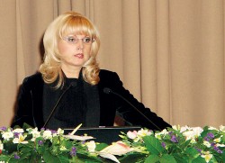 Татьяна Голикова, министр здравоохранения и социального развития РФ. Фото: Анастасия Нефёдова