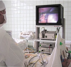 В операционной эндовидеохирургии