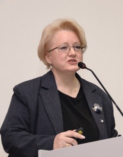 Елизавета Бугаенко, заведующая отделом охраны труда Управления правового обеспечения — технической инспекции труда Профсоюза, главный технический инспектор труда Профсоюза  (фото: Анастасия Нефёдова) 