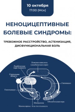 Заседание Московского общества неврологов на тему «Неноцицептивные болевые синдромы: тревожное расстройство, астенизация, дисфункциональная боль»